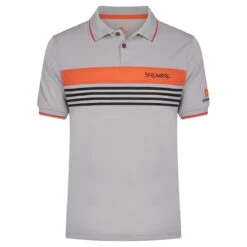 Ocean Tee Stromberg Polo W21 MENS SS SMALL BLK/ORG -Elite Golf Shop 389328 Grey Stromberg Ocean Tee Polo Shirt 1 1