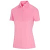 Greg Norman GNorman Polo CoreShark LogoW21 LADIES SS X SMALL BLACK 4 -Elite Golf Shop 389850 Rose Greg Norman Freedom Pique Ladies Polo Shirt 1