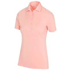 Greg Norman GNorman Polo CoreShark LogoW21 LADIES SS X SMALL BLACK 4 -Elite Golf Shop 389850 Sherbet Greg Norman Freedom Pique Ladies Polo Shirt 1