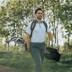 Golfino Polo UV Tech Plain S21 MENS SS SMALL OPTICWHTE -Elite Golf Shop 390367 optic 4