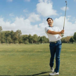 Golfino Polo UV Tech Plain S21 MENS SS SMALL OPTICWHTE -Elite Golf Shop 390367 optic 6