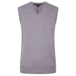 Greg Norman Gnorman Sweater Merino SlipS21 MENS VN SMALL CHARCOAL -Elite Golf Shop 391287 grey 1 1