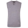 Greg Norman Gnorman Sweater Merino SlipS21 MENS VN SMALL GREY -Elite Golf Shop 391287 grey 1