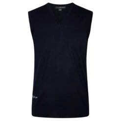 Greg Norman Gnorman Sweater Merino SlipS21 MENS VN SMALL CHARCOAL -Elite Golf Shop 391287 navy 1 1