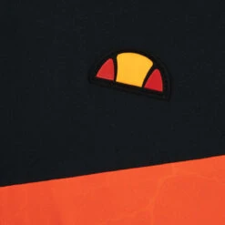 Ellesse Polo Insinia Print W21 MENS SS SMALL ORANGEBLK -Elite Golf Shop 391383 org blk Ellesse Polo Insinia Print W21 3