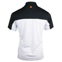 Ellesse Polo Insinia Print W21 MENS SS SMALL ORANGEBLK -Elite Golf Shop 391383 wht blk Ellesse Polo Insinia Print W21 2