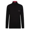 Benross Midlayer Knit W21 MENS HZ L SMALL BLACK -Elite Golf Shop 392671 Black Benross Knitted Half Zip Midlayer 1