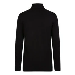 Benross Midlayer Knit W21 MENS HZ L SMALL GREY -Elite Golf Shop 392671 Black Benross Knitted Half Zip Midlayer 2 1