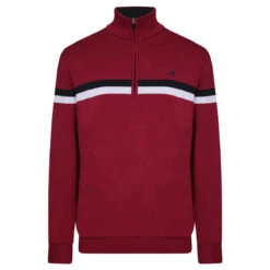 Benross Midlayer Lined KnitW21 MENS HZ L SMALL NVY/BLUE -Elite Golf Shop 392685 Burgundy Navy Benross Lined Knit Midlayer 1 1