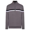 Benross Midlayer Lined KnitW21 MENS HZ L SMALL BLKBURG -Elite Golf Shop 392685 Grey Black Benross Lined Knit Midlayer 1 1