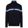 Benross Midlayer Lined KnitW21 MENS HZ L SMALL NVY/BLUE -Elite Golf Shop 392685 Navy Blue Benross Lined Knit Midlayer 1 1