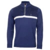 Calvin Klein CK Midlayer Magnet Sweat W21 MENS LS SMALL INK BLUE -Elite Golf Shop 393510 InkBlue Calvin Klein Magnet Lined Half Zip Midlayer 1