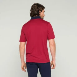 Golfino Polo Collar W21 MENS SS SMALL CRIMSONRD -Elite Golf Shop 393903 red 6