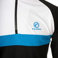 Fazer Midlayer Bere CB W21 MENS LS SMALL BLAKWHITE -Elite Golf Shop 394289 black fazer bere midlayer 3