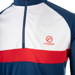 Fazer Midlayer Bere CB W21 MENS LS SMALL BLAKWHITE -Elite Golf Shop 394289 navy fazer bere midlayer 3