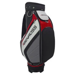 Benross BR PRO Tour Bag UNISEX 9.5 INCH BLKWHTRED -Elite Golf Shop 394699 Black White Red Benross BR PRO Tour Staff Bag 5