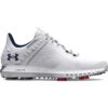 Under Armour UA HOVR Drive 2 S22 ATHLETIC 7 WIDE WHTSILACA -Elite Golf Shop 395750 White Silver Academy Under Armour HOVR Drive 2 Shoes 1