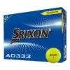Srixon AD333 12 Ball Pack NEW YELLOW -Elite Golf Shop 395863 Yellow Srixon AD333 12 Ball Pack 1