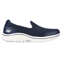 Skechers Arch Fit Walk S22 ATHLETIC 3.0 BKWH -Elite Golf Shop 396235 Navy White Skechers Arch Fit Walk Ladies Shoes 1