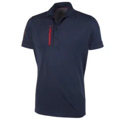 Galvin Green GGreen Polo Morton W21 MENS SS SMALL SHRKSKWHT -Elite Golf Shop 396754 Navy Red Galvin Green Morton Polo Shirt 1
