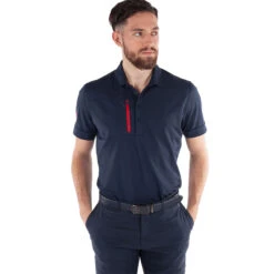 Galvin Green GGreen Polo Morton W21 MENS SS SMALL NAVYRED -Elite Golf Shop 396754 Navy Red Galvin Green Morton Polo Shirt 4