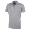 Galvin Green GGreen Polo Morton W21 MENS SS SMALL SHRKSKWHT -Elite Golf Shop 396754 Sharkskin White Galvin Green Morton Polo Shirt 1