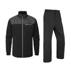 Stuburt WpoofSuit EvolutionW22 MENS SUIT SMALL SLATEGREY -Elite Golf Shop 396931 Black Stuburt Evolution PCT Waterpoof Suit 1