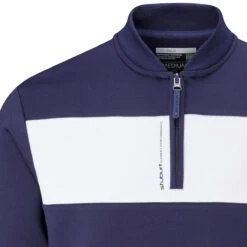 Stuburt Midlayer Element W21 MENS HZ L SMALL MIDBLUE -Elite Golf Shop 396968 Midnight Stuburt Element Performance Midlayer 3