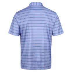 Greg Norman Gnorman Polo Stripe S22 MENS SS SMALL WHTE -Elite Golf Shop 397199 llc 2