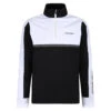 Benross Midlayer Panel Blk S22 MENS LS SMALL BLAKWHITE -Elite Golf Shop 397436 blk wht 1