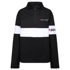 Benross Midlayer Summer S22 JNR HZSS 7Y-8Y NVY -Elite Golf Shop 397487 Black Benross Summer Junior Midlayer 1