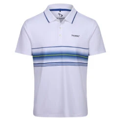 Stromberg Polo Chest Band S22 MENS SS SMALL WHTSULPHU -Elite Golf Shop 398153 white 1