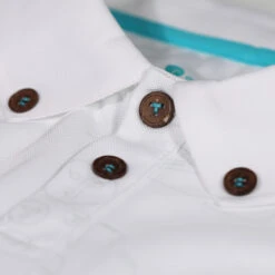 Ocean Tee Polo Colab Half S22 MENS SS SMALL BRIGHTWHT -Elite Golf Shop 398225 bright white 4