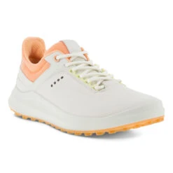 Ecco Core Leather S22 ATHLETIC 4-4.5 37 WHTPEACH -Elite Golf Shop 398653 White Peach ECCO Core Leather Ladies Shoes 5