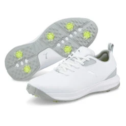 PUMA Golf Puma Fusion FX Tech S22 ATHLETIC 7 WHTSILHIG -Elite Golf Shop 399393 White Silver HighRise PUMA Golf Fusion FX Tech Shoes 4