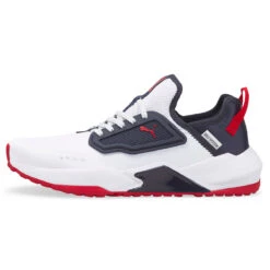 PUMA Golf Puma GS One S22 ATHLETIC 7 BLKQTEBLK -Elite Golf Shop 399417 White NavyBlazer SkiPatrol PUMA Golf GS One Shoes 2