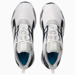 PUMA Golf Puma GS-Fast S22 ATHLETIC 7 WHTQRYOCN -Elite Golf Shop 399428 White Navy HighRise PUMA Golf RS Fast Shoes 3