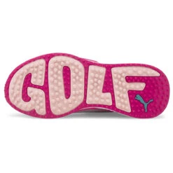 PUMA Golf Puma GS-Fast S22 ATHLETIC 5 WHTPNKPOR -Elite Golf Shop 399449 White ChalkPink Porcelain PUMA Golf RS Fast Ladies Shoes 3