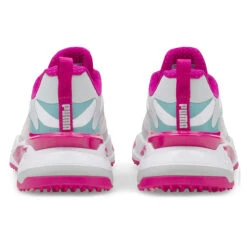 PUMA Golf Puma GS-Fast S22 ATHLETIC 5 WHTPNKPOR -Elite Golf Shop 399449 White ChalkPink Porcelain PUMA Golf RS Fast Ladies Shoes 5