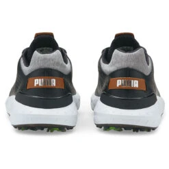 PUMA Golf Puma Ignite Articulate LthrS22 ATHLETIC 7 WHTSILVER -Elite Golf Shop 399520 Black Silver PUMA Golf IGNITE Articulate Leather Shoes 5
