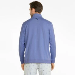PUMA Golf Puma Windtop AP CS Castle S22 MENS LS SMALL GRY HEATH -Elite Golf Shop 400025 LavenderPop PUMA Golf AP CLOUDSPUN Castle Zip Midlayer 4