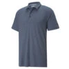 PUMA Golf Puma Polo Cloudspun H8 GolfS22 MENS SS SMALL WHITENAVY -Elite Golf Shop 400106 EveningSky NavyBlazer PUMA Golf CLOUDSPUN H8 Golf Polo Shirt 1