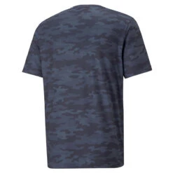 PUMA Golf Puma Tee EGW Cloud PushcartS22 MENS SS SMALL NBBLZHTH -Elite Golf Shop 400229 NavyBlazer Camo PUMA Golf EGW CLOUDSPUN Pushcart Pocket T Shirt 2
