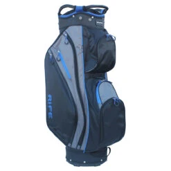 Rife RF LITE Cart Bag UNISEX ONE SIZE BLK SILVER -Elite Golf Shop 400754 Black Navy Rife RF LITE Cart Bag 2 1