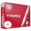 Wilson Staff TRIAD 12 Ball Pck WHITE -Elite Golf Shop 401786 Wilson Triad Golf Ball White 1