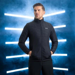 Under Armour UA Jacket CG React VLAP Hy W22 MENS LS SMALL BLK/REFLC -Elite Golf Shop 401812 UnderArmourJacket 3836