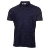 Calvin Klein CK Polo Monogram S22 MENS SS SMALL NVYARCICE -Elite Golf Shop 401863 Navy ArticIce Calvin Klein Monogram Polo Shirt 1