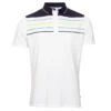 Calvin Klein CK Polo Pacific Grove S22 MENS SS XX LARGE WHTOCNBLU -Elite Golf Shop 401874 White Ocean Calvin Klein Pacific Grove Polo Shirt 1