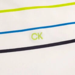 Calvin Klein CK Polo Pacific Grove S22 MENS SS XX LARGE WHTOCNBLU -Elite Golf Shop 401874 White Ocean Calvin Klein Pacific Grove Polo Shirt 3