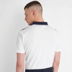 Calvin Klein CK Polo Pacific Grove S22 MENS SS XX LARGE WHTOCNBLU -Elite Golf Shop 401874 White Ocean Calvin Klein Pacific Grove Polo Shirt 6